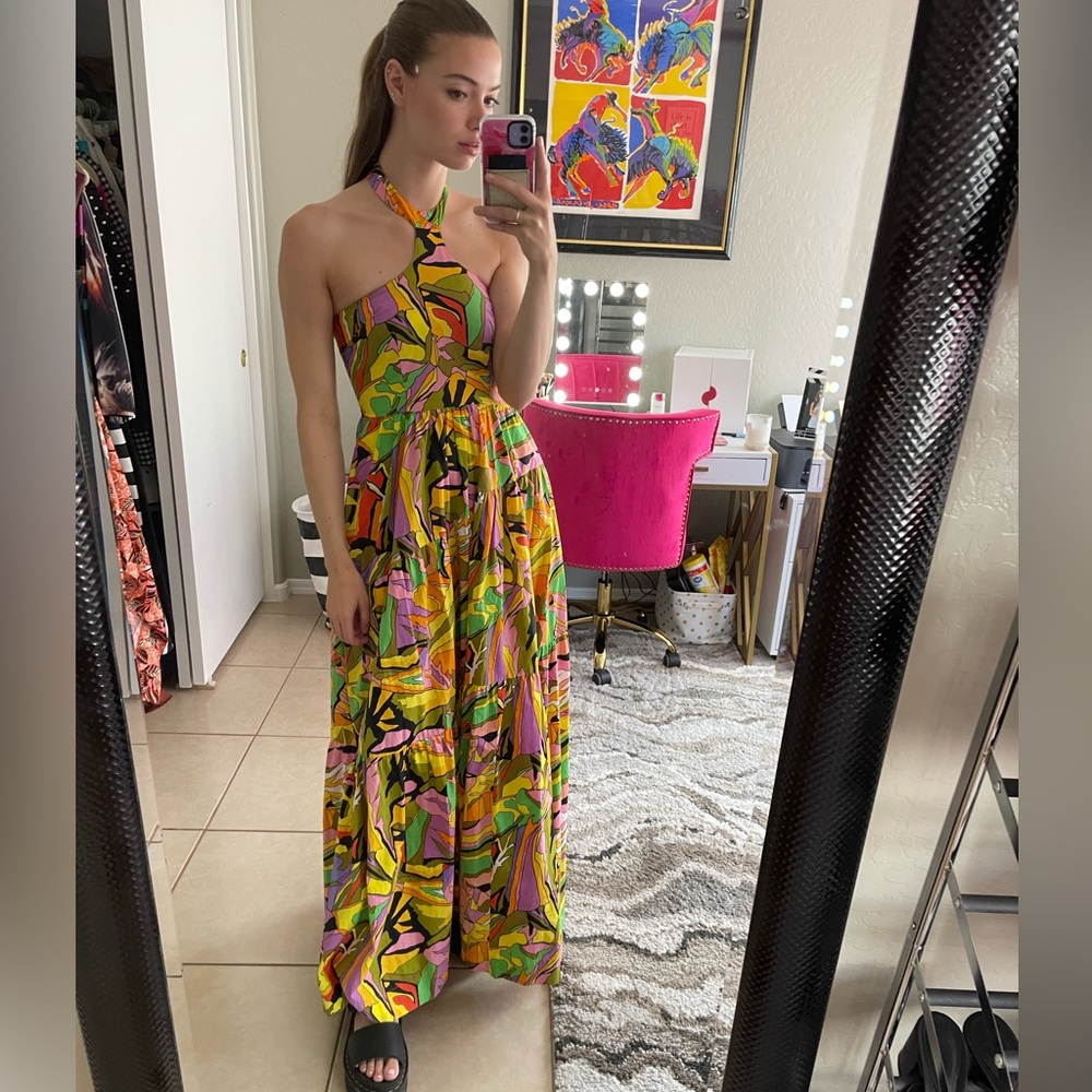 S/W/F colorful maxi dress